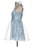 Mi ami 100% Polyester Blue Cocktail Dress Size S - photo 5