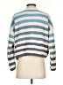 Mi ami 100% Polyester Stripes Blue Pullover Sweater Size S - photo 2