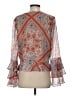 Tularosa 100% Polyester Orange 3/4 Sleeve Blouse Size S - photo 2