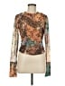 Free People Brown Long Sleeve Blouse Size M - photo 1