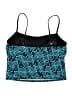 LE COVE Houndstooth Teal Swimsuit Top Size 16 - photo 2