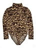 Boston Proper Animal Print Brown Bodysuit Size L - photo 1