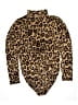 Boston Proper Animal Print Brown Bodysuit Size L - photo 2