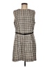 H&M 100% Polyester Houndstooth Gray Casual Dress Size M - photo 1
