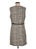 H&M 100% Polyester Houndstooth Gray Casual Dress Size M - photo 2