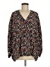 Emily Wonder 100% Rayon Black Long Sleeve Blouse Size M - photo 1
