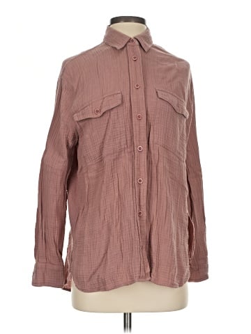Madewell Lightspun Flap-Pocket Oversized Ex-Boyfriend Shirt (view 1)