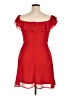 Lulus 100% Polyester Red Cocktail Dress Size XL - photo 2