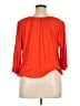 MICHAEL Michael Kors 100% Rayon Orange 3/4 Sleeve Blouse Size 1X - photo 2
