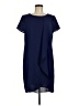 Chico's Solid Blue Cocktail Dress Size M - photo 1