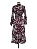 Bardot 100% Polyester Paisley Burgundy Cocktail Dress Size 6 - photo 2
