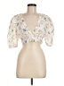 Zara Ivory Short Sleeve Blouse Size M - photo 1