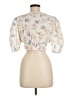 Zara Ivory Short Sleeve Blouse Size M - photo 2