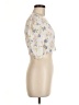 Zara Ivory Short Sleeve Blouse Size M - photo 4