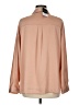 Topshop 100% Polyester Color Block Tan Long Sleeve Blouse Size 8 - photo 2