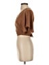 Shein 100% Polyester Brown Short Sleeve Blouse Size S - photo 5