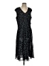 Evan Picone Polka Dots Black Casual Dress Size S - photo 1