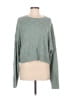 Double Zero Solid Green Pullover Sweater Size M - photo 1