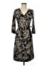 Ann Taylor LOFT 100% Polyester Paisley Black Cocktail Dress Size 6 Petite - photo 1