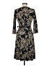 Ann Taylor LOFT 100% Polyester Paisley Black Cocktail Dress Size 6 Petite - photo 2