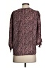 Renee C. 100% Polyester Burgundy 3/4 Sleeve Blouse Size S - photo 2