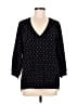 Tibi Black 3/4 Sleeve Blouse Size M - photo 1