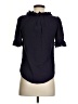 Odille 100% Rayon Blue Short Sleeve Blouse Size 2 - photo 2