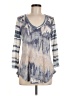 David Cline Silver 3/4 Sleeve Top Size M - photo 1
