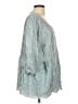 Coldwater Creek 100% Polyester Teal 3/4 Sleeve Blouse Size L - photo 4