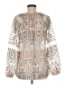 Soft Surroundings 100% Polyester Silver Long Sleeve Blouse Size M - photo 2