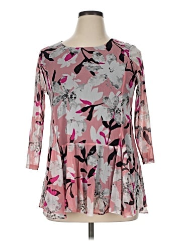 Alfani 3/4 Sleeve T-Shirt (view 1)