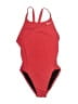 Nike 100% Polyester Solid Red One Piece Swimsuit Size 8 - photo 1