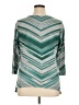 Kim Rogers Chevron-herringbone Teal 3/4 Sleeve Top Size XL - photo 2