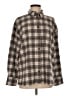H&M Plaid Brown Long Sleeve Blouse Size M - photo 1