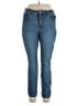 Crown & Ivy Solid Blue Jeans Size 14 - photo 1