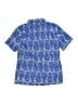 Crewcuts Paisley Blue Short Sleeve Button-Down Shirt Size 12 - photo 2