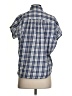 Madewell 100% Cotton Checkered-gingham Blue Short Sleeve Button-Down Shirt Size XXS - photo 2