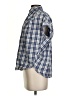 Madewell 100% Cotton Checkered-gingham Blue Short Sleeve Button-Down Shirt Size XXS - photo 5