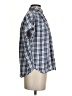 Madewell 100% Cotton Checkered-gingham Blue Short Sleeve Button-Down Shirt Size XXS - photo 4
