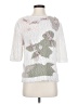 Shenanigans 100% Acrylic Floral White Ivory Pullover Sweater Size S - photo 1