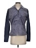 AMI 100% Leather Color Block Blue Leather Jacket Size S - photo 1