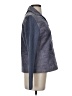 AMI 100% Leather Color Block Blue Leather Jacket Size S - photo 4