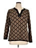 Lands' End Paisley Brown Pullover Sweater Size XL (petite) - photo 1