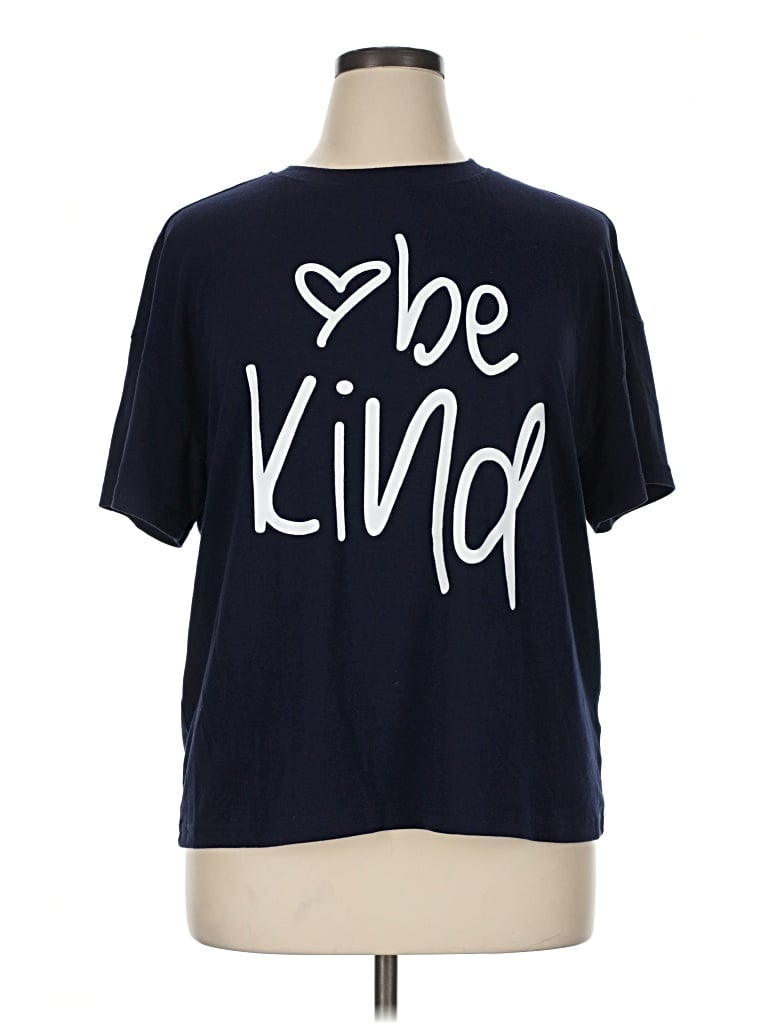 Pre-owned Prettygarden Short Sleeve T-shirt In Blue