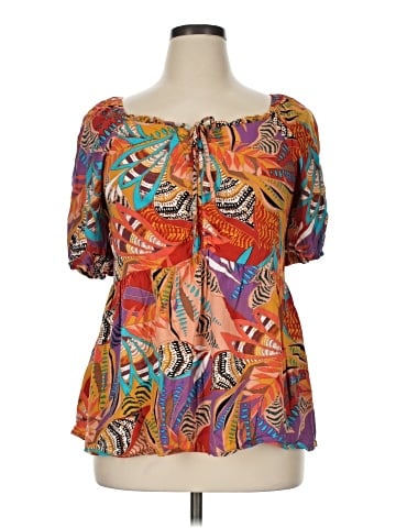 Cato 3/4 Sleeve Blouse (view 1)