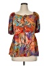 Cato 100% Rayon Orange 3/4 Sleeve Blouse Size 14 - 16 - photo 1