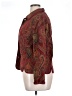 Coldwater Creek Paisley Burgundy Blazer Size L - photo 5