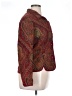 Coldwater Creek Paisley Burgundy Blazer Size L - photo 4