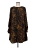 Merona 100% Polyester Animal Print Brown Casual Dress Size M - photo 1