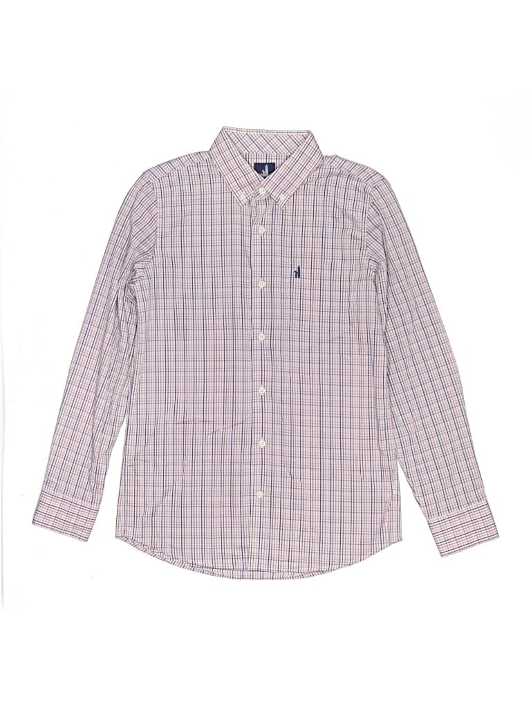 Pre-owned Johnnie-o Kids' Long Sleeve Button Down Shirt In Pink